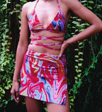 Cayenne Wave Coverall Skirt