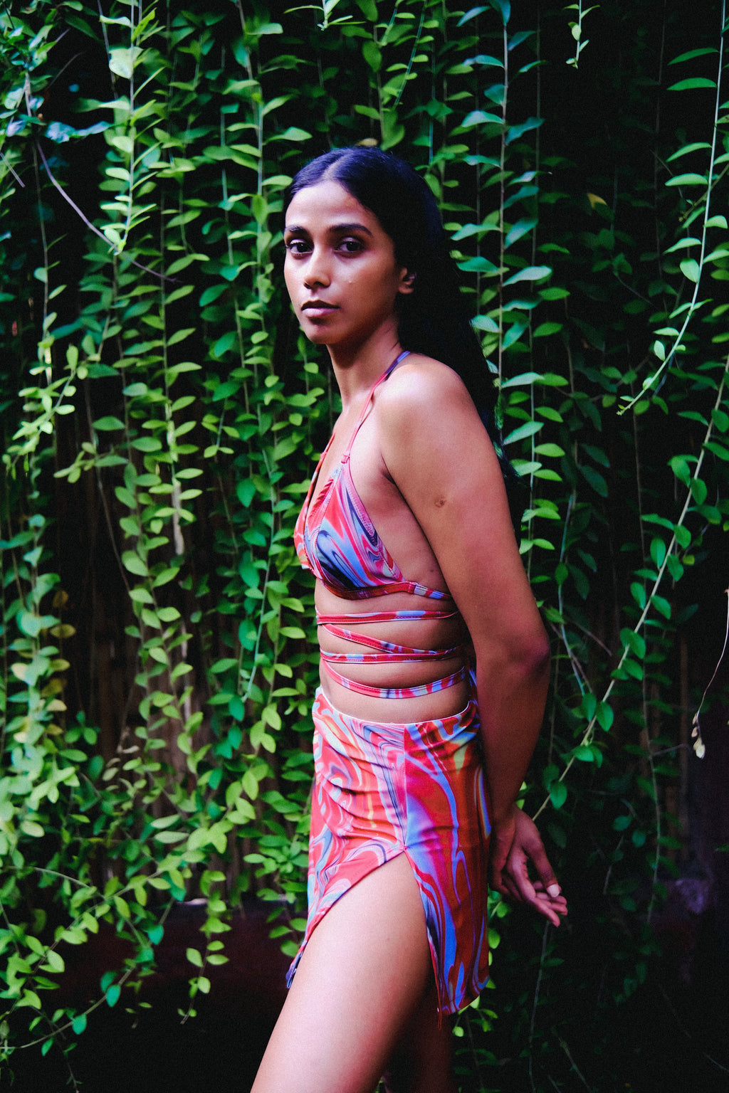 Cayenne Wave Coverall Skirt