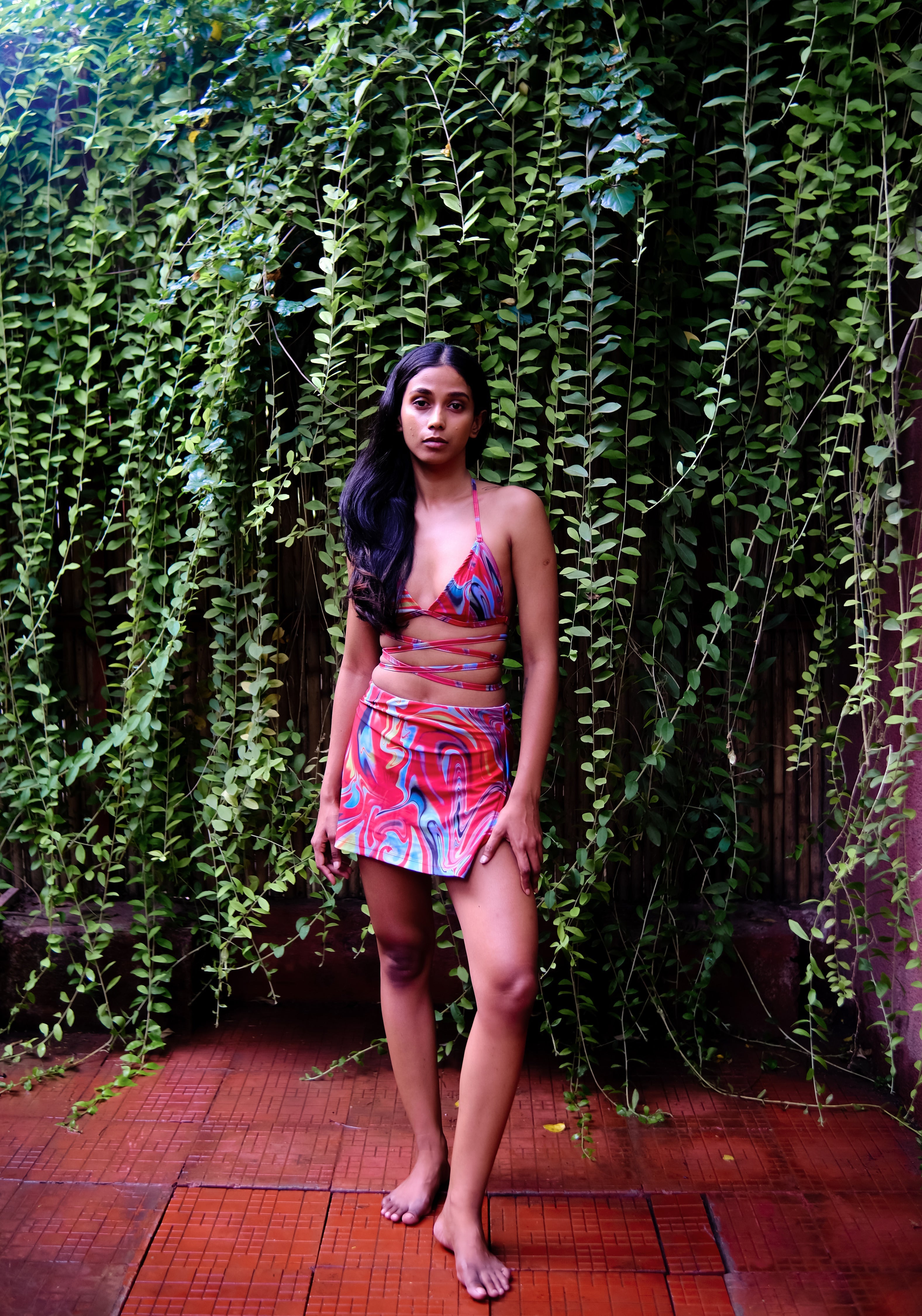 Cayenne Wave Coverall Skirt