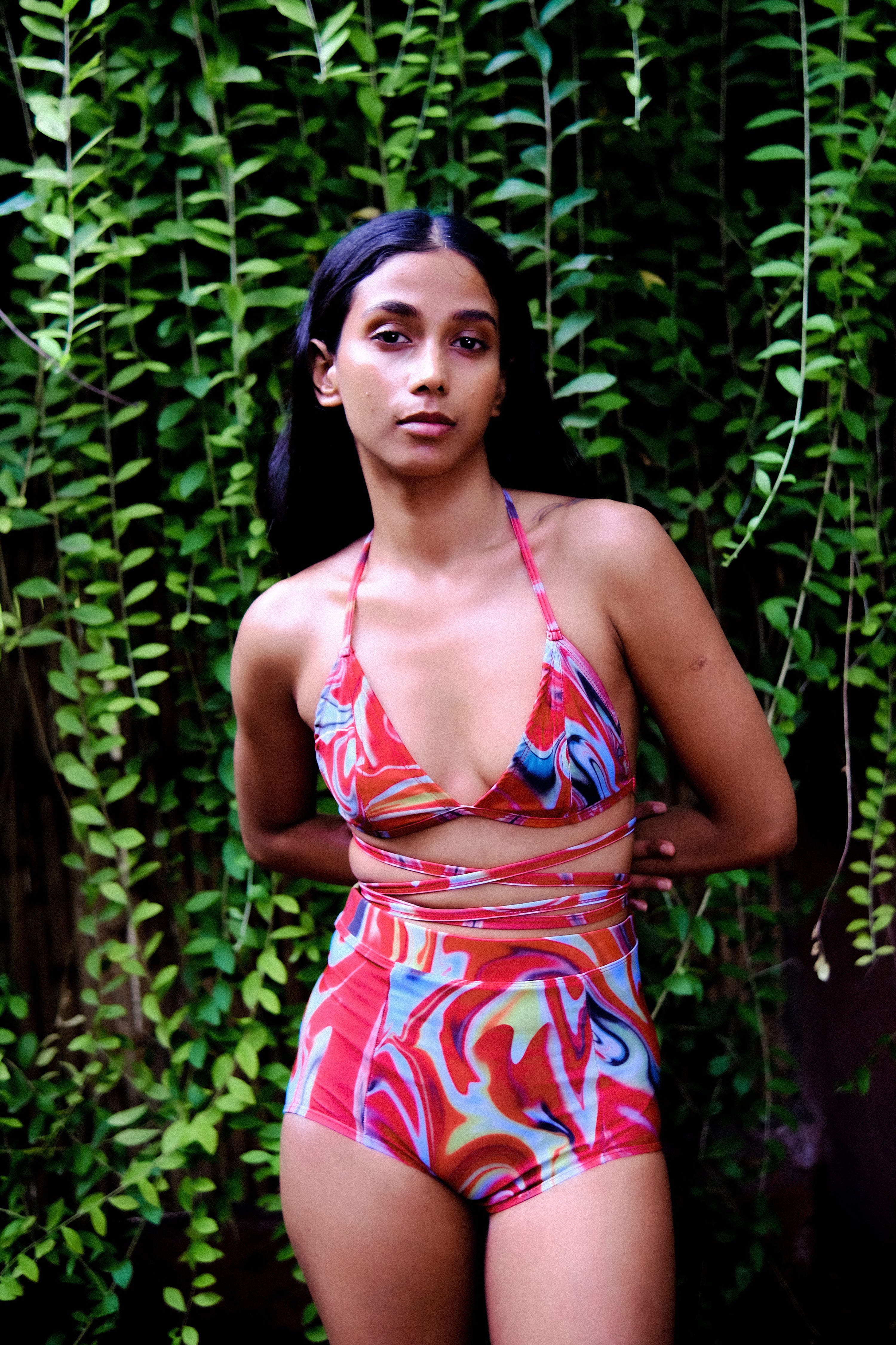 Cayenne Wave High Waist Bikini Bottom