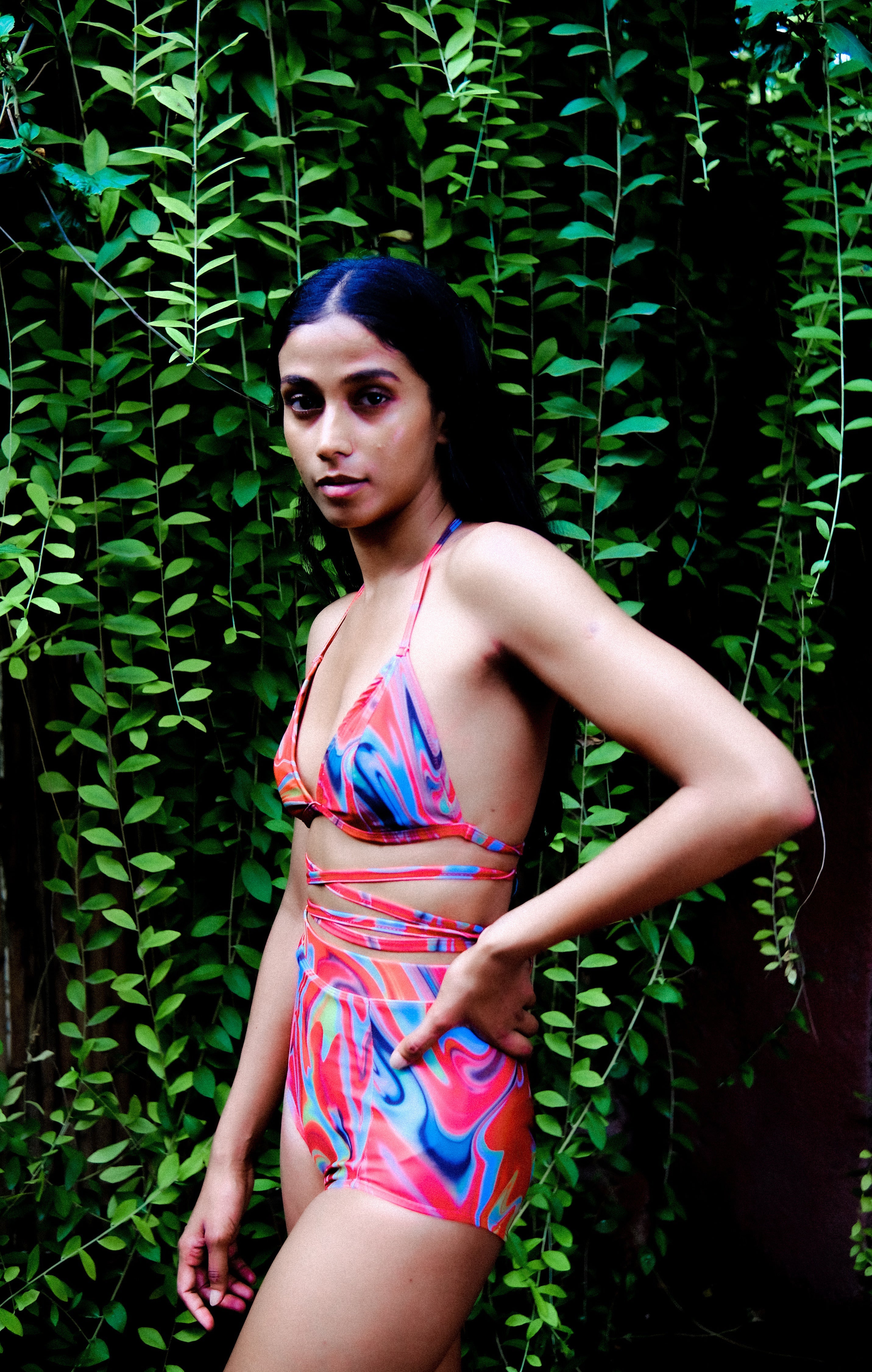 Cayenne Wave High Waist Bikini Bottom