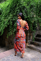 Cayenne Wave Waist Cinching Dress