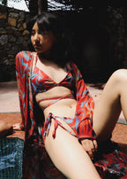 Cayenne Wave Front Open Kaftaan