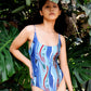 Cosmic Wave One Piece Swimsuit