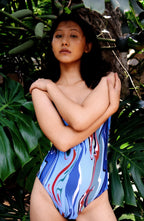 Cosmic Wave One Piece Swimsuit