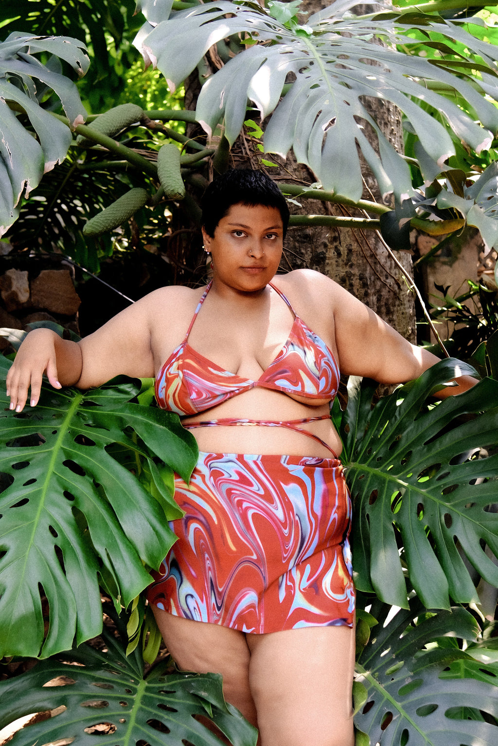 Cayenne Wave Coverall Skirt