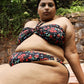 Royal Poinciana Ring Bikini Top with Removable Halter String