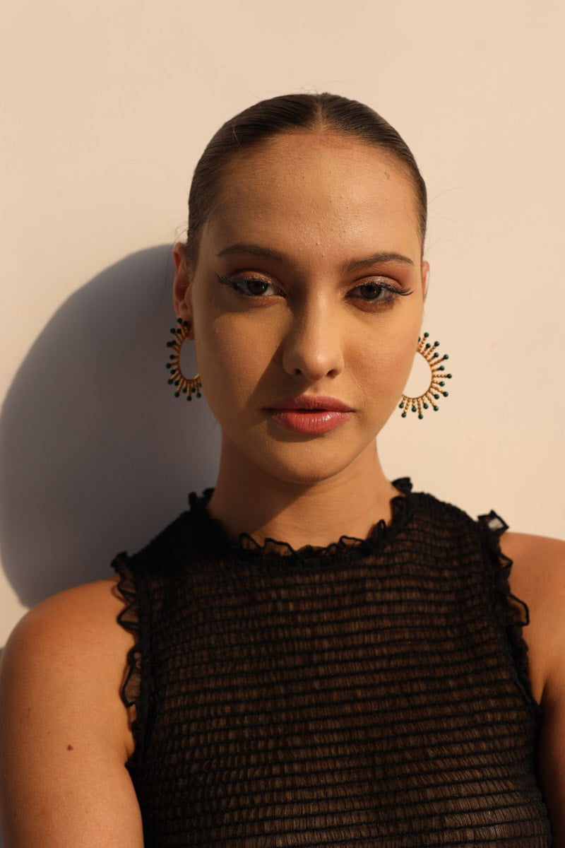 Sunbeam Hoops in Gold