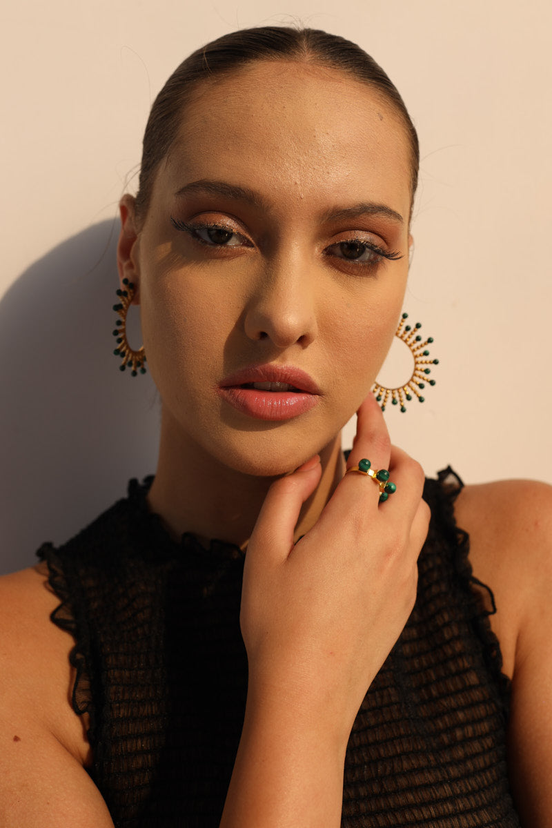 Sunbeam Hoops in Gold