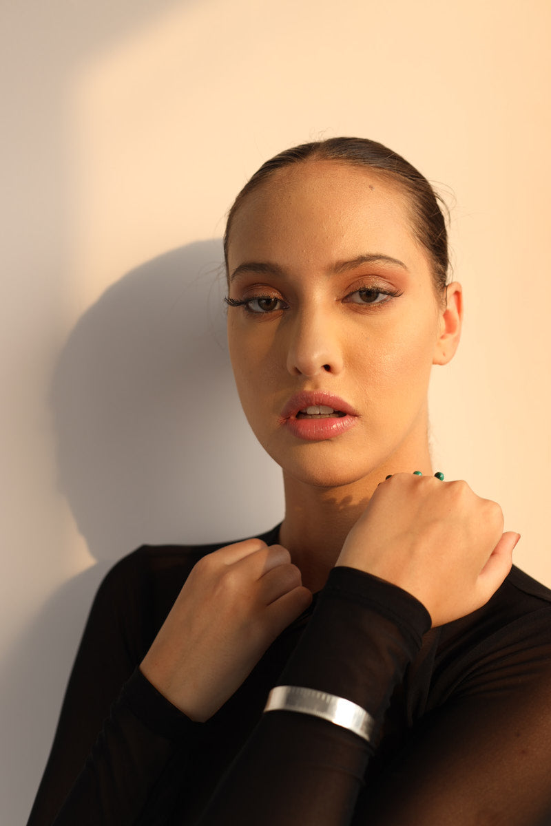 Scale Handcuff Silver