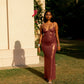 Long Tube Skirt- Copper Shimmer