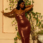 Long Tube Skirt- Copper Shimmer