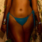 String Bikini Bottom - Cerulean Shimmer
