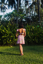 Jasmine Wave High Waist A-Line Skirt With Inner Shorts