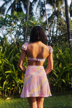 Jasmine Wave High Waist A-Line Skirt With Inner Shorts