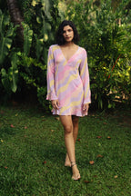 Jasmine Wave Lolita Ruffled Short Dress