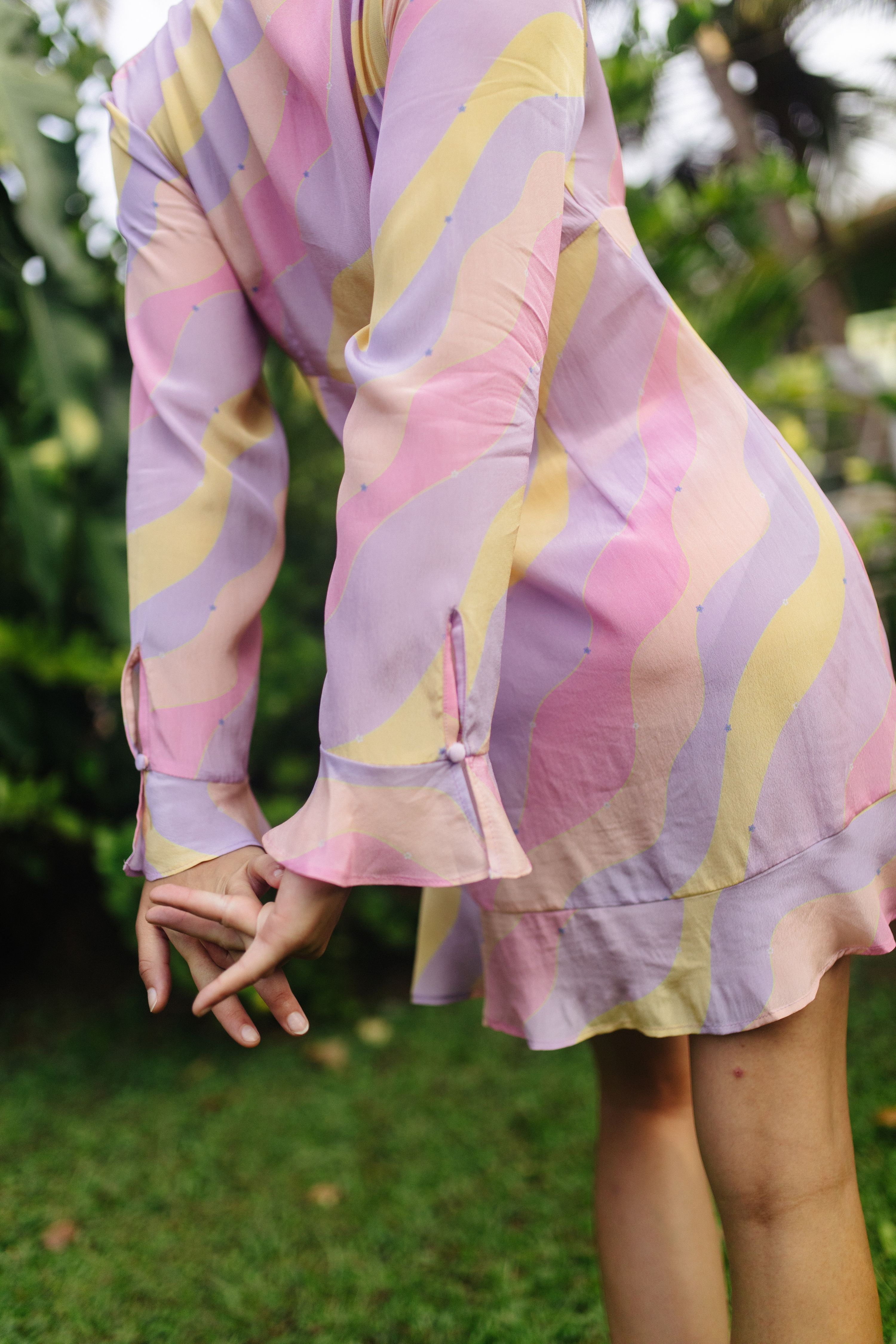 Jasmine Wave Lolita Ruffled Short Dress