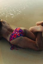 Oriental Poppy String Bikini Bottom