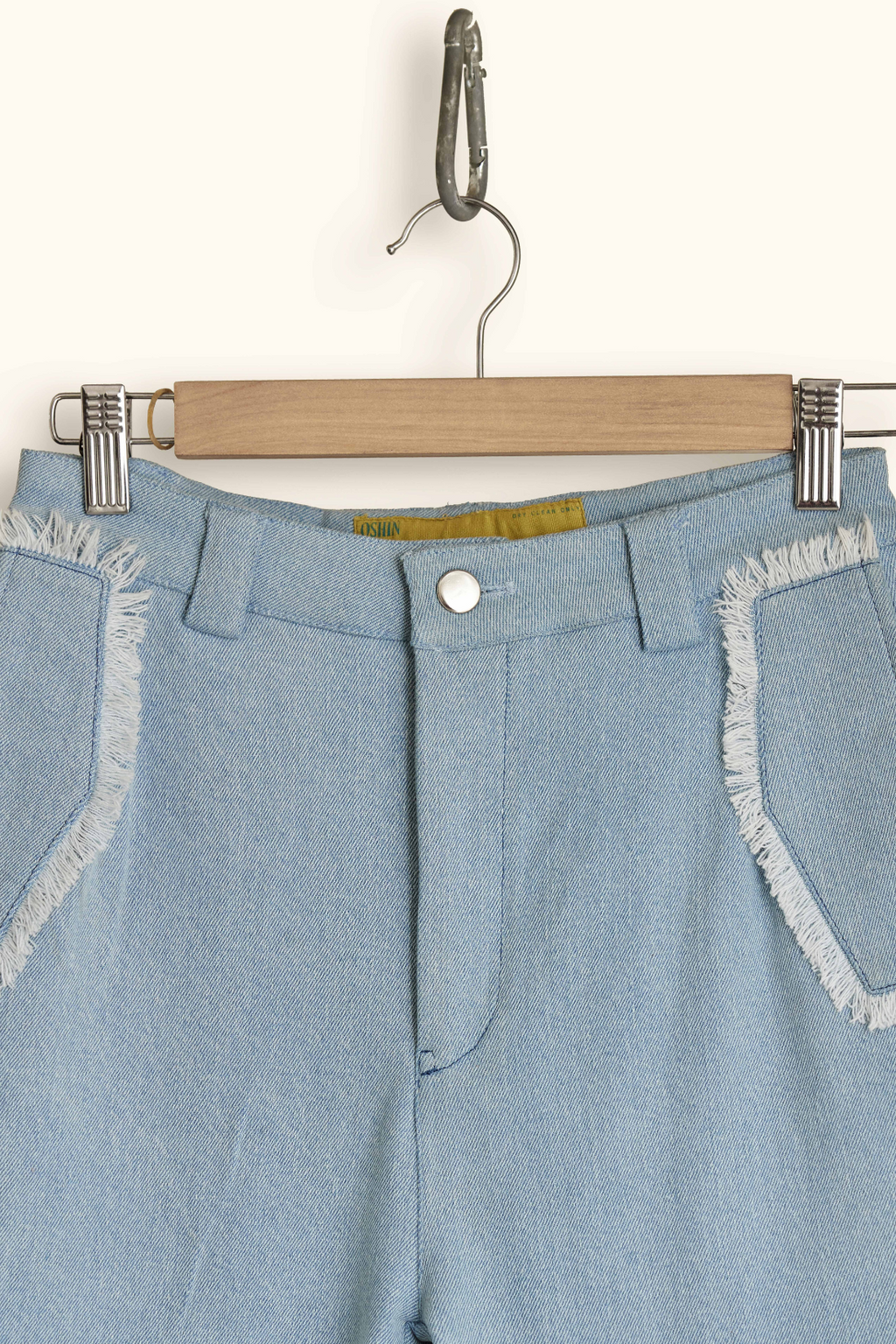 FRINGED POCKET PANTS