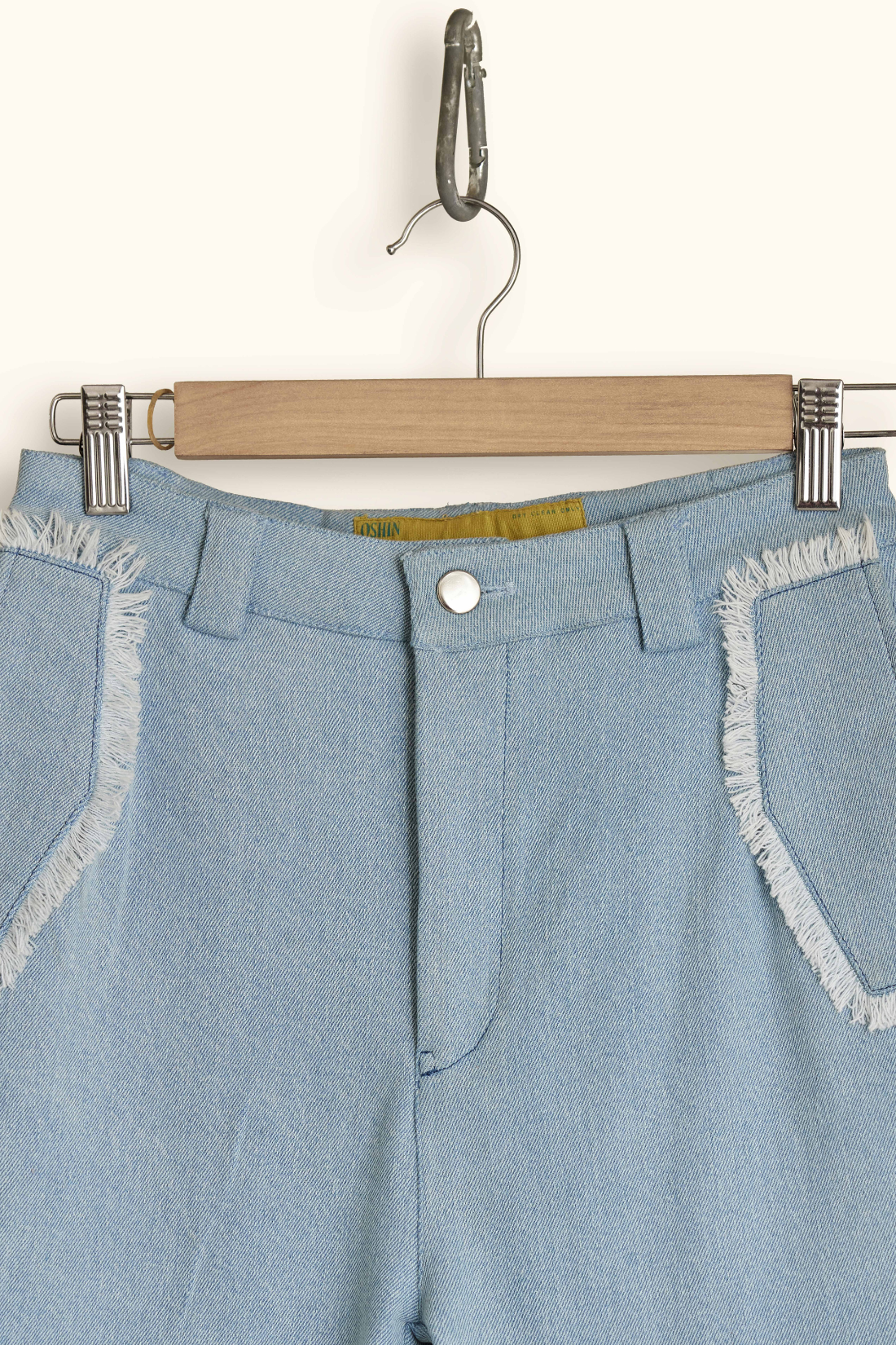 FRINGED POCKET PANTS