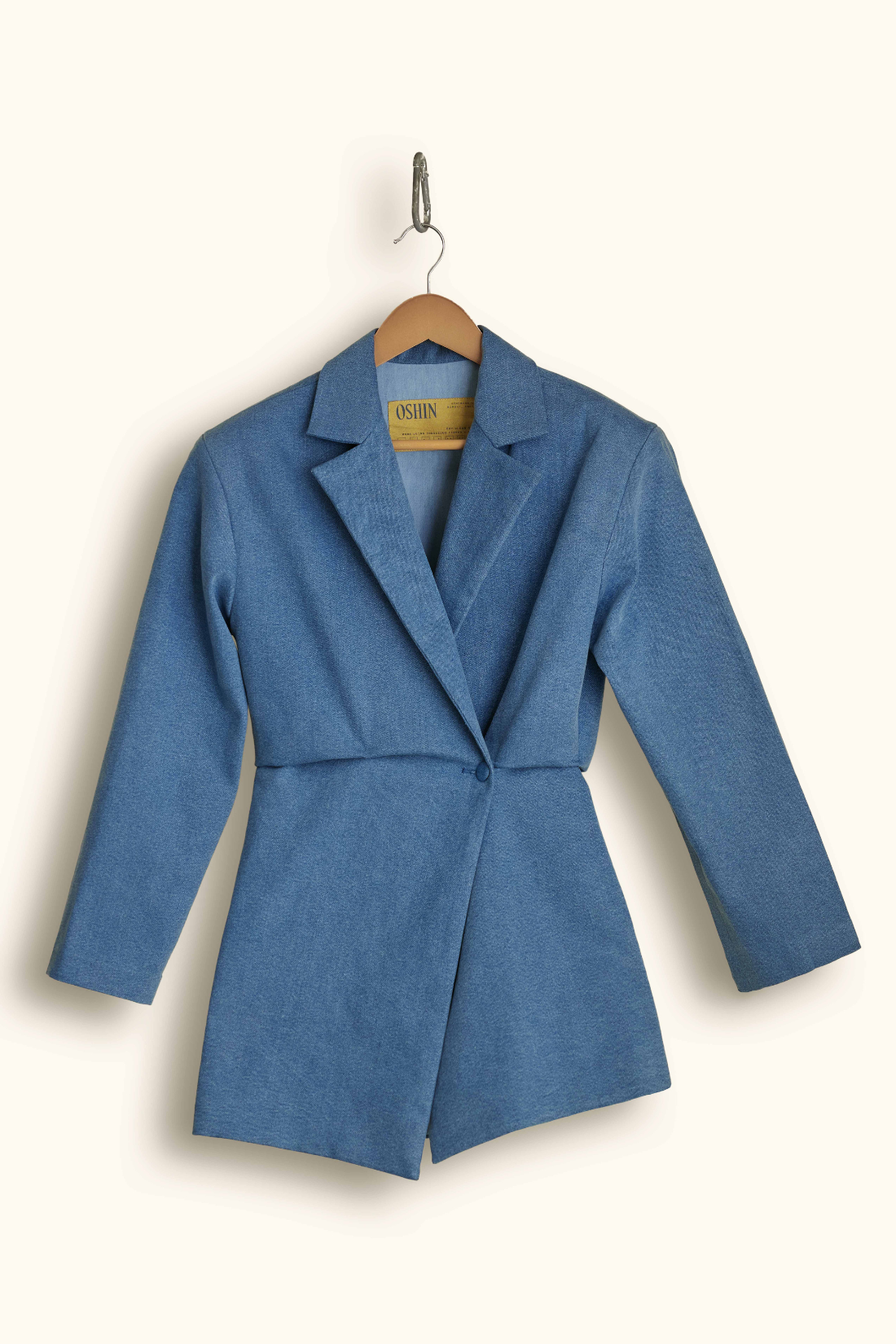 DRAPED BLAZER & MINI SHORTS SET