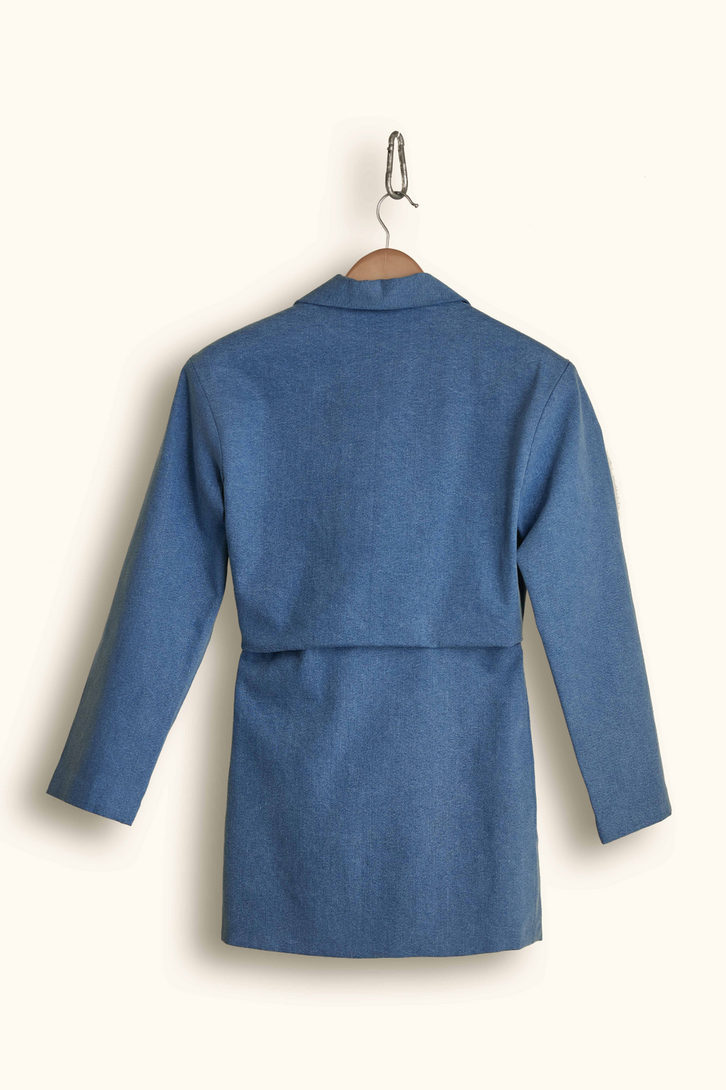 DRAPED BLAZER & MINI SHORTS SET