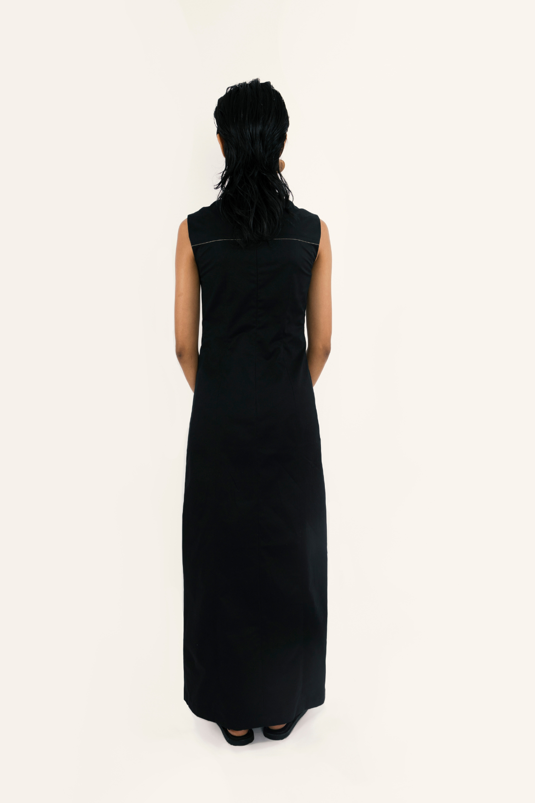 PANELED MAXI DRESS