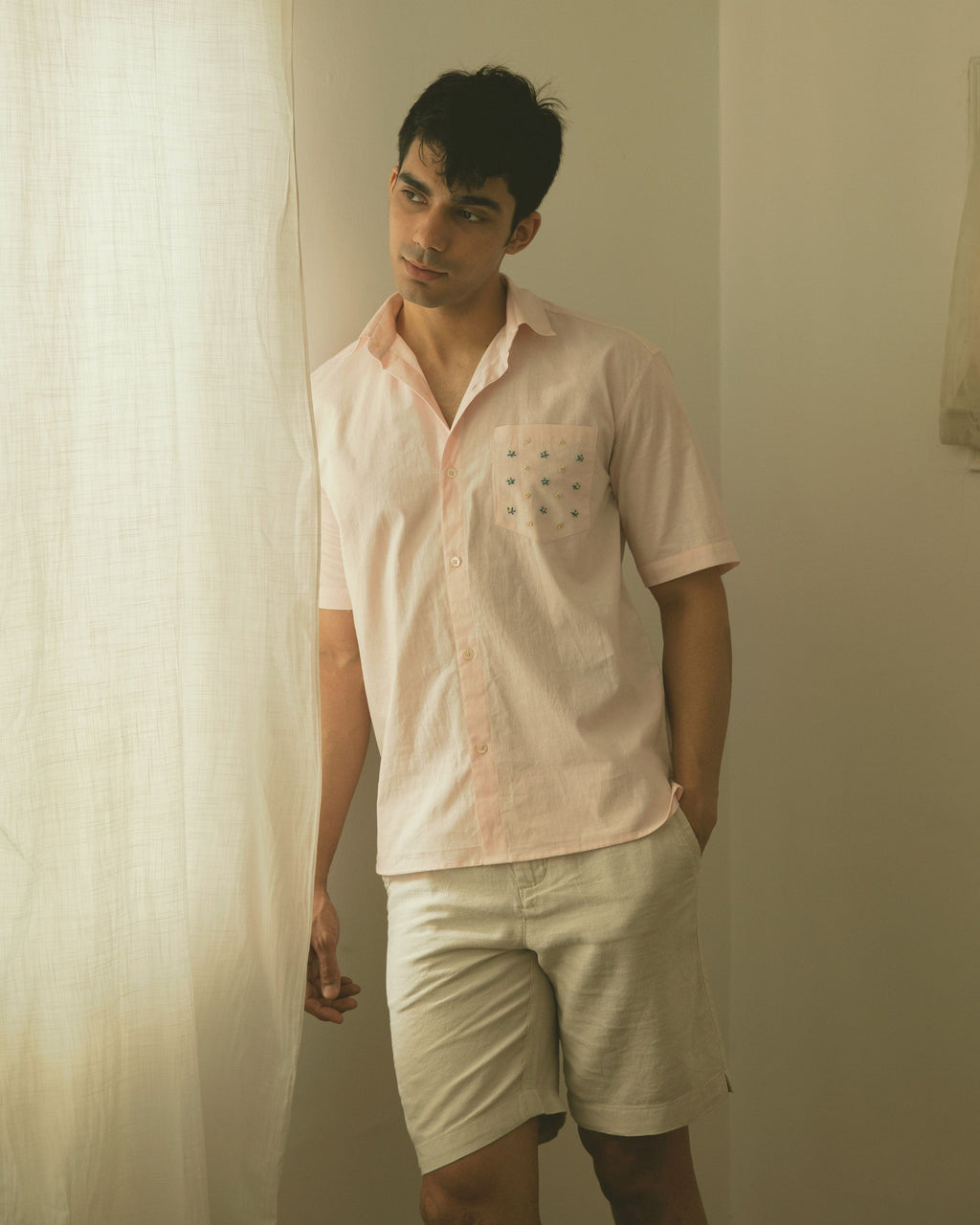 Soft Pink Cotton Shirt