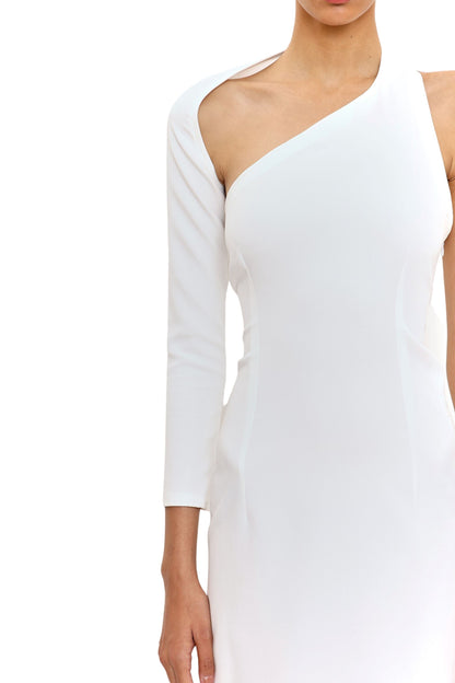 Femme Fatale Bodycon Dress in White