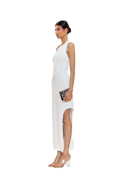 Femme Fatale Bodycon Dress in White