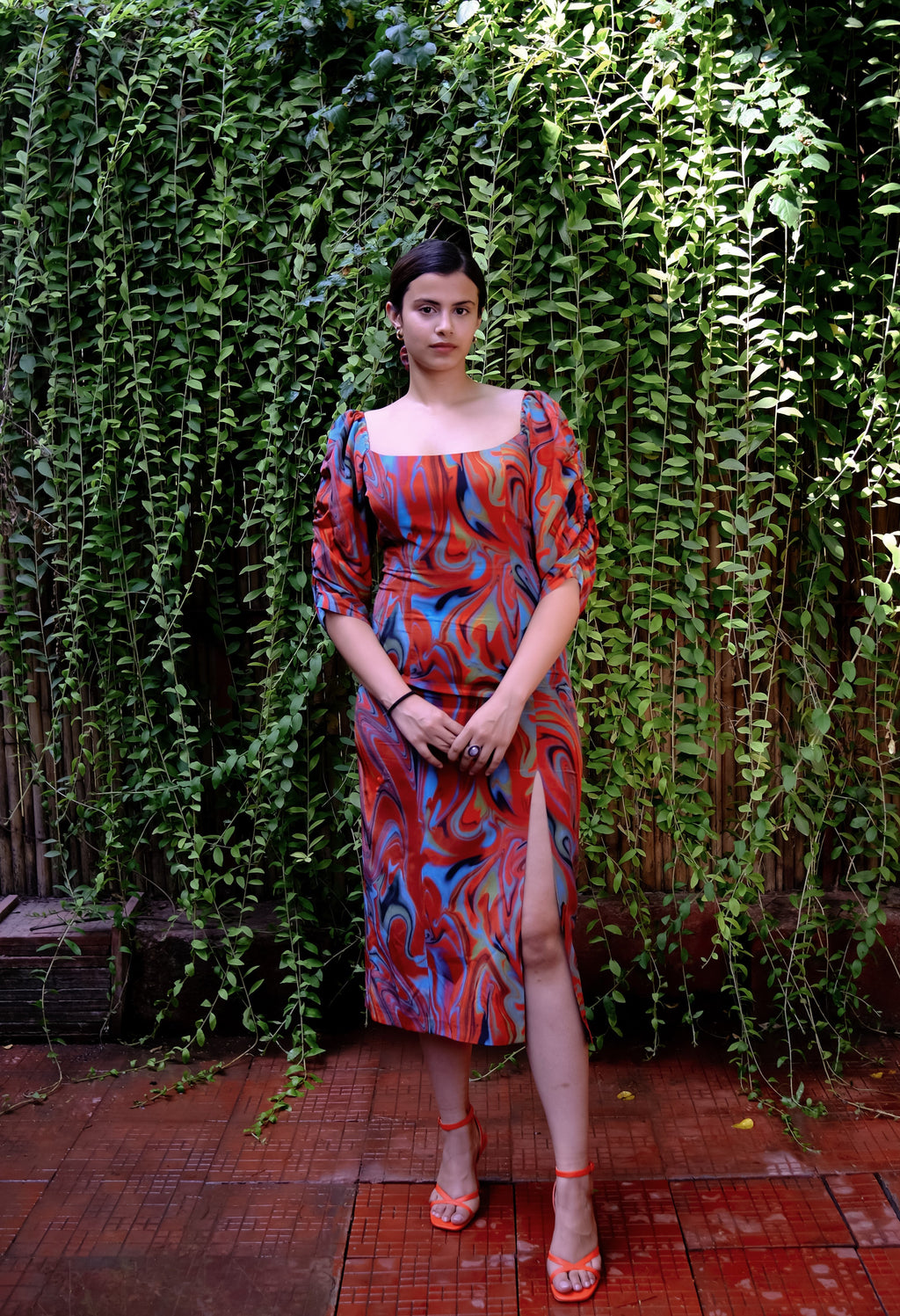 Cayenne Wave Waist Cinching Dress