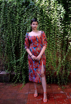 Cayenne Wave Waist Cinching Dress